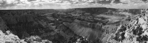 Grand Canyon Pano 12 BW