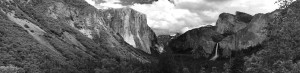 Yosemite Tunnel View 1 B&W Pano